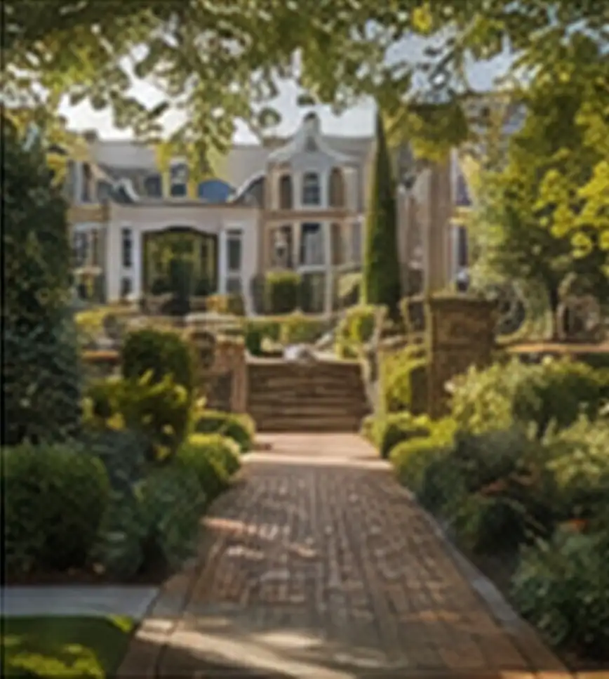Elegant community entrance and landscaping